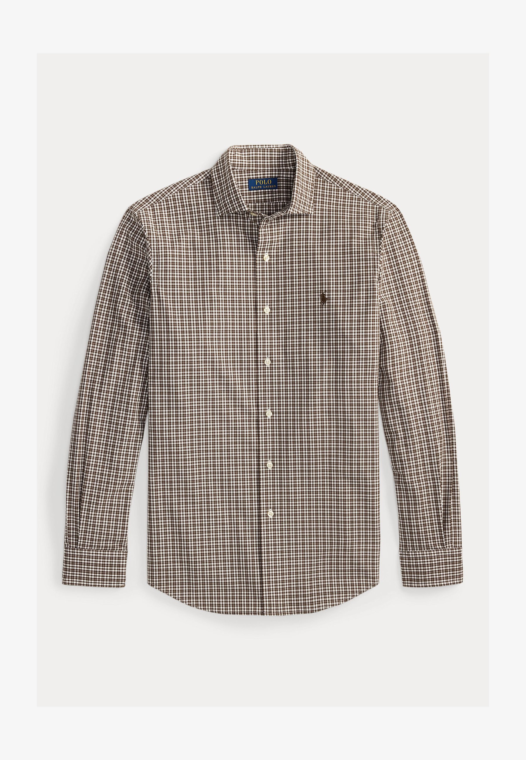 Camicia Polo Ralph Lauren CUSTOM FIT a quadri in popeline elasticizzato - Camicia - marrone multi