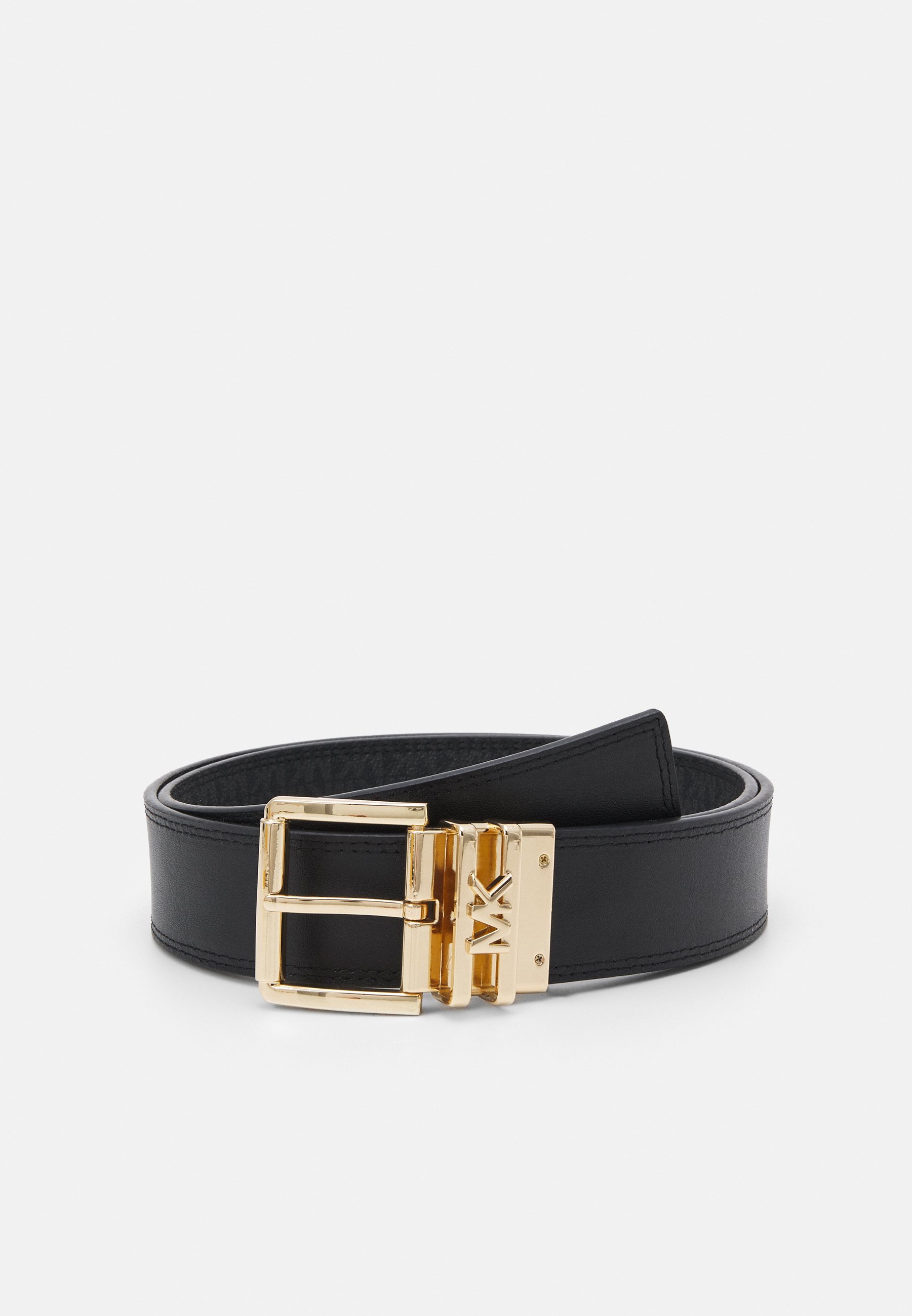 MICHAEL Michael Kors LOGO OMKEERBARE RIEM - Riem - zwart/zilver