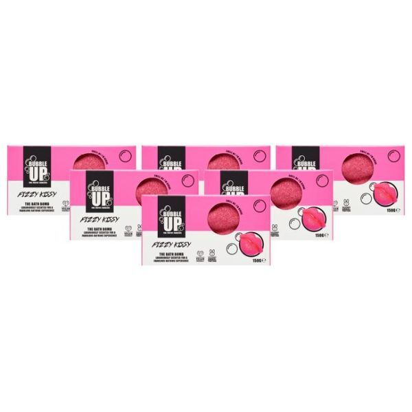 Šumivá koupelová bomba Bubble Up Fizzy Kissy x 6