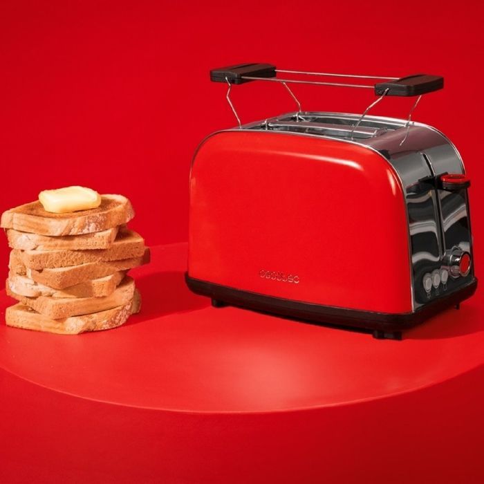 Tostadora vertical Cecotec Time 850 roja