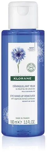 KLORANE Oogmake-upremover met biologische korenbloem 100 ml voor de gevoelige huid