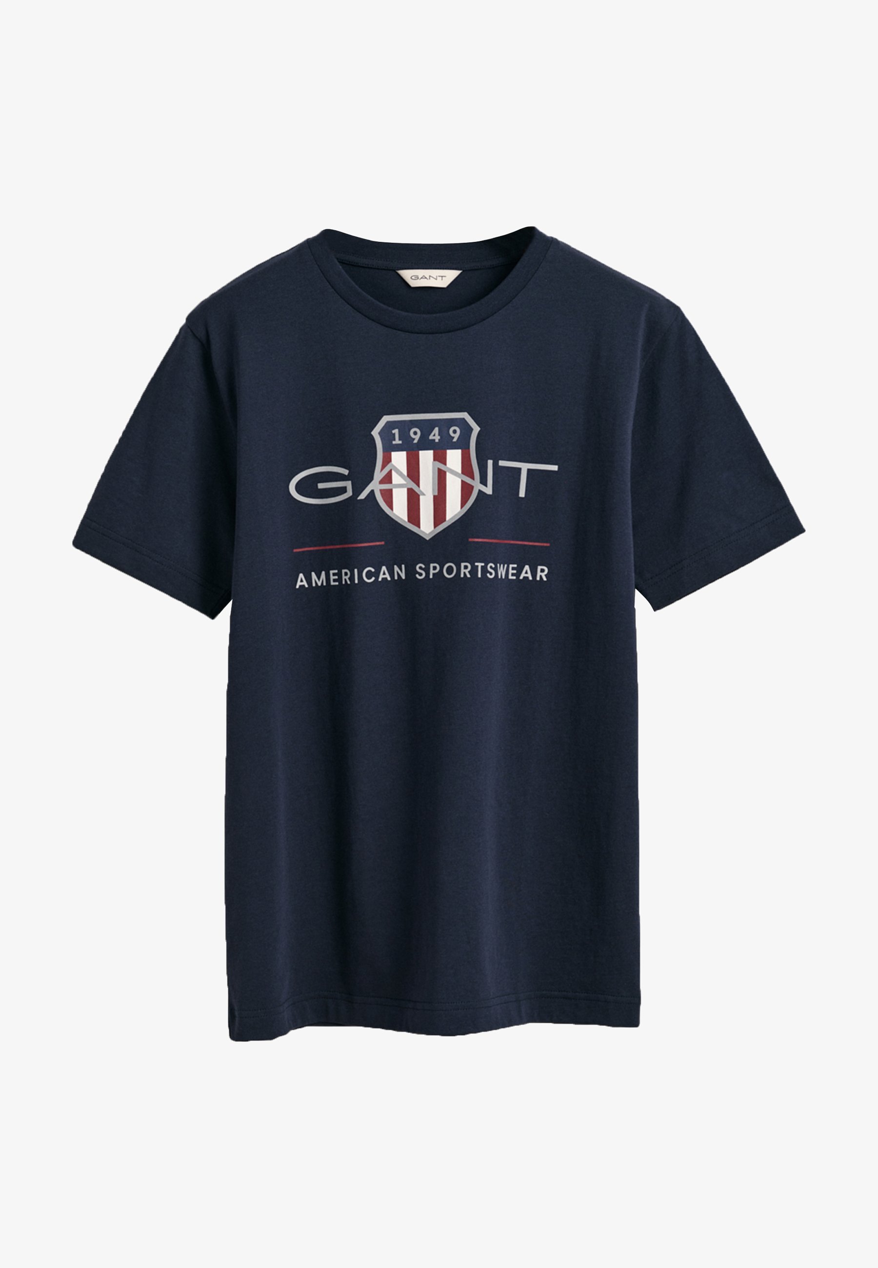 GANT ARCHIVE SHIELD UNISEX - Triko s potiskem - black