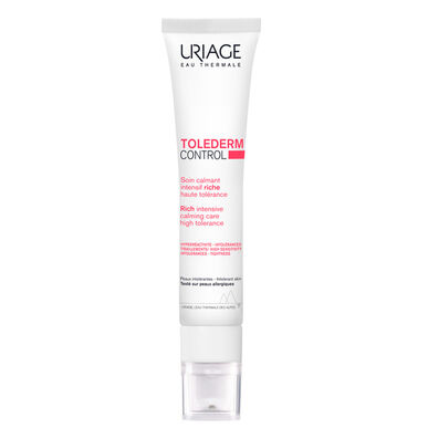 Uriage Toléderm Control Soin Rich Soothing Care Cream, ravitseva ja rauhoittava voide yliherkälle iholle, 40 ml