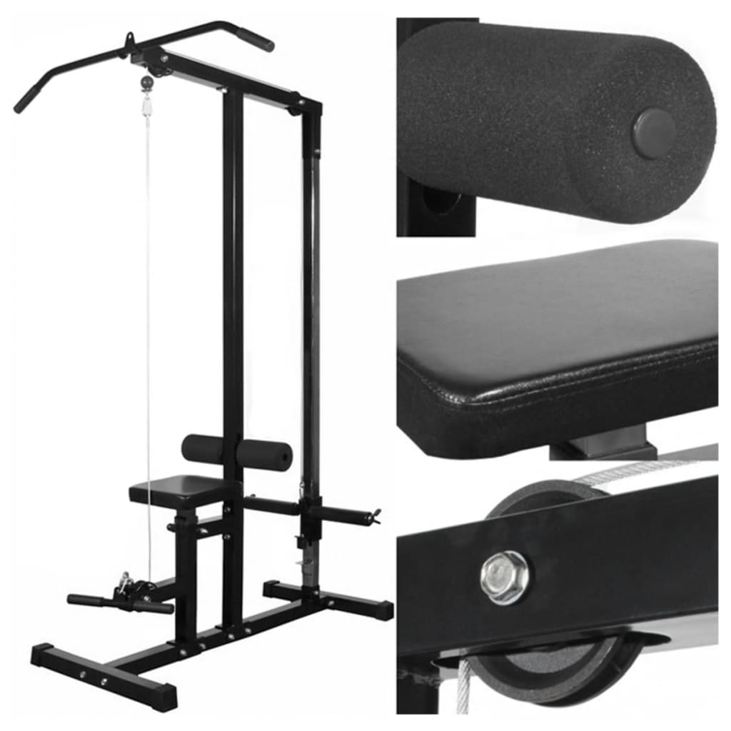 Máquina De Musculación Vidaxl Negro 60.5 Kg