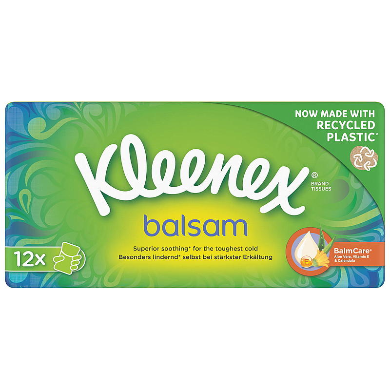 Kleenex lommetørklær 12-pakning Kleenex balsam