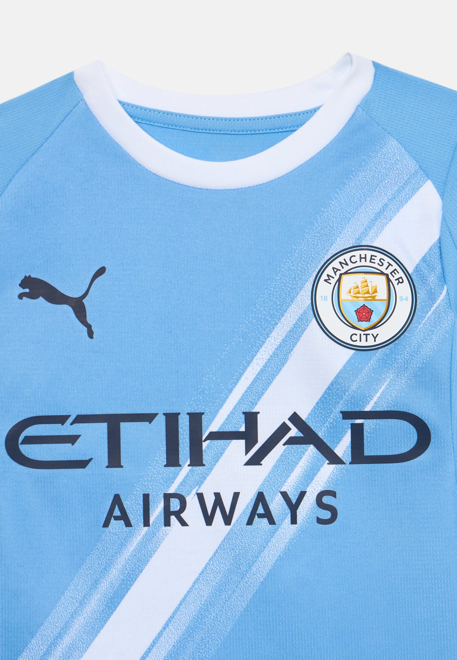Puma MANCHESTER CITY FC UNISEX - Shorts - lichtblauw/puma wit
