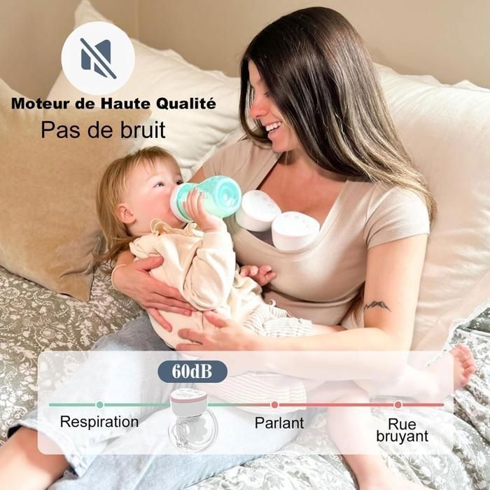 BYONDSELF Electric Breast Pump, 2-Pack, 4 Modes, 12 Levels, 210ml Capacity, Quiet Operation, LED Display, with 10 Milk Storage Bags