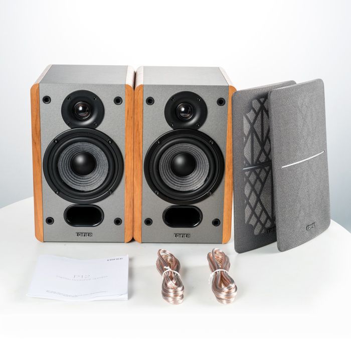 Passieve boekenplankspeakers - Edifier - P12 - Vereist een versterker of receiver voor gebruik - Set van twee