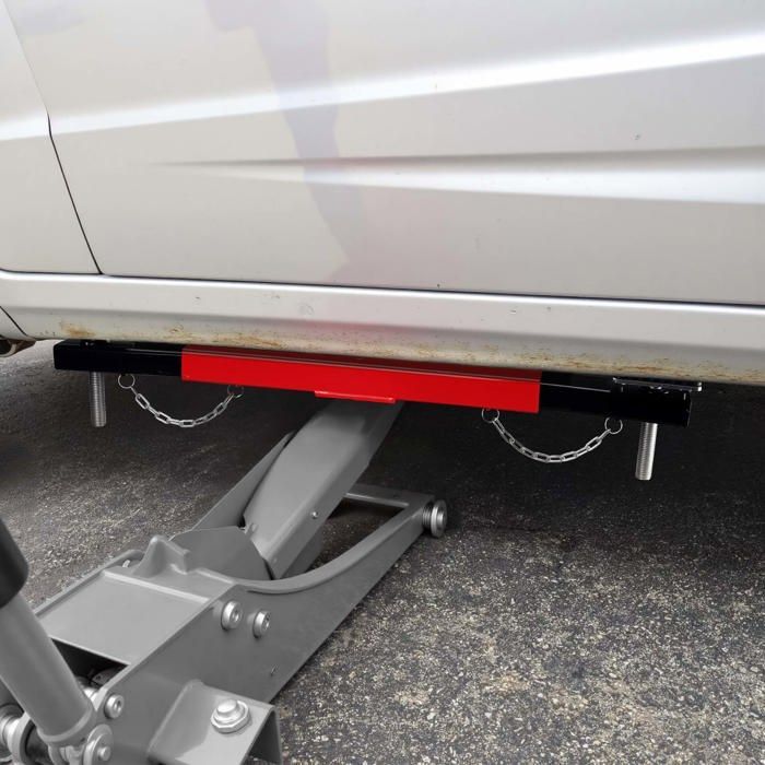 Barra trasversale di sollevamento Wiltec, capacità di carico 2000 kg, regolabile, con cuscinetti in gomma, per veicoli, officina e garage.