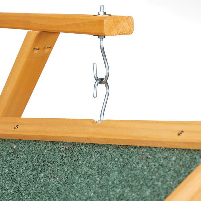 Relaxdays Mangeoire pour oiseaux en bois, à suspendre, HLP: 35x42,5x40,5 cm, jardin, distributeur de nourriture, nature