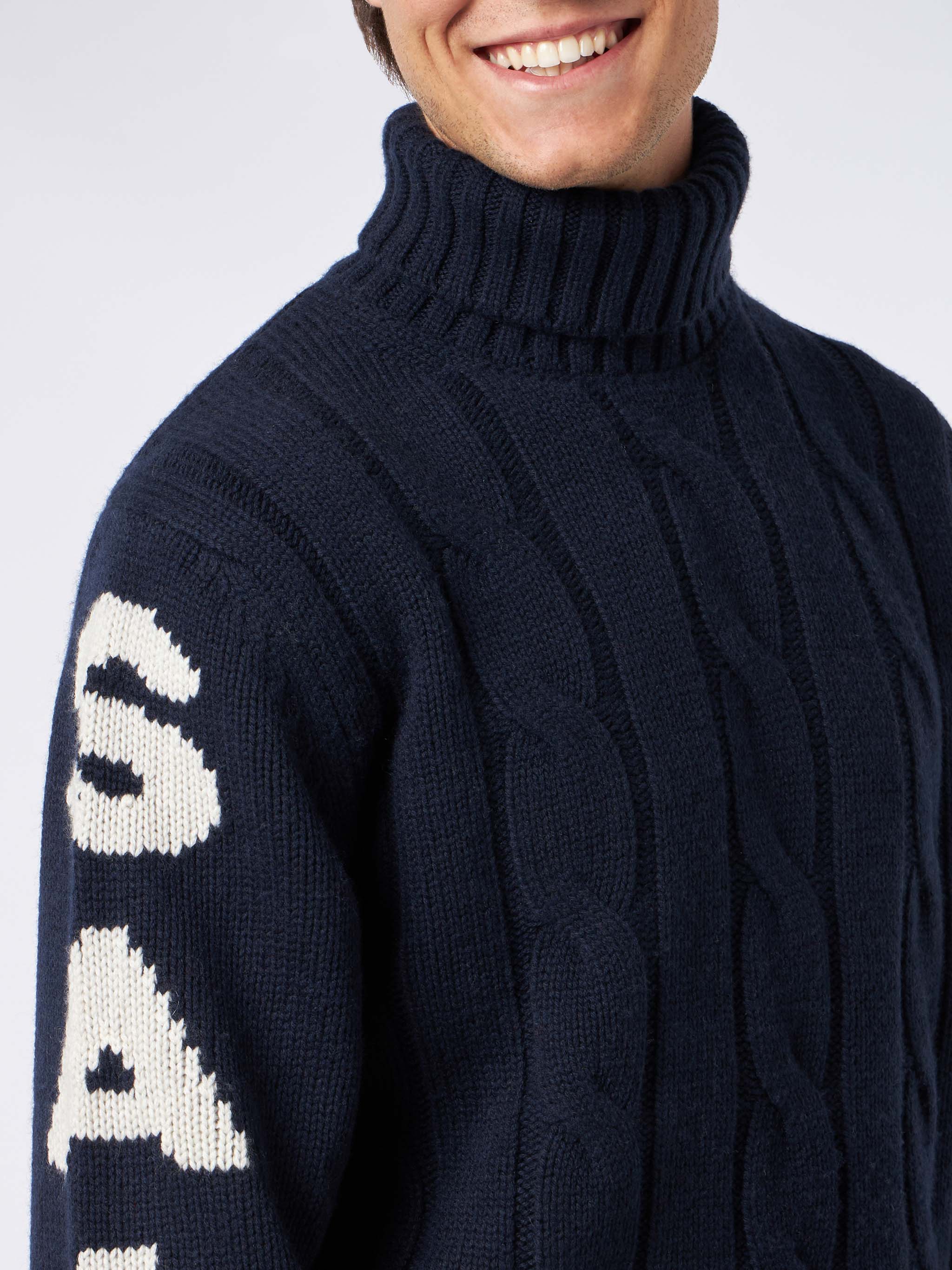 Jersey de cuello alto tejido de Saint Barth
