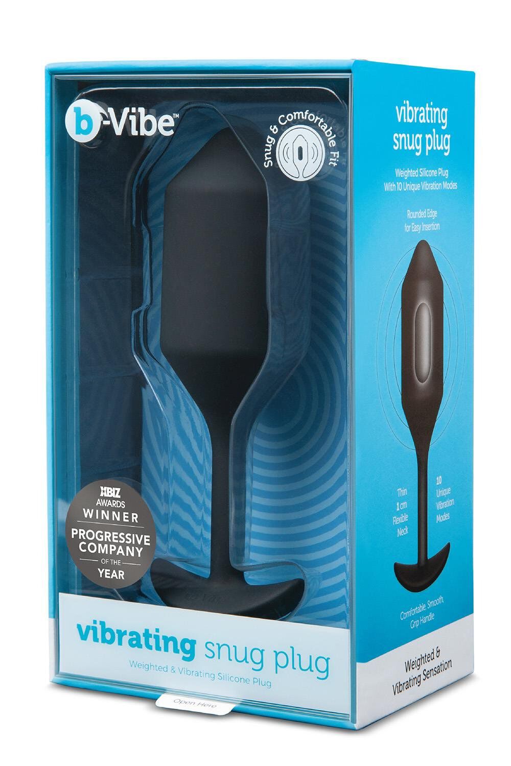 Βύσμα δόνησης B-Vibe Snug 4 μαύρο