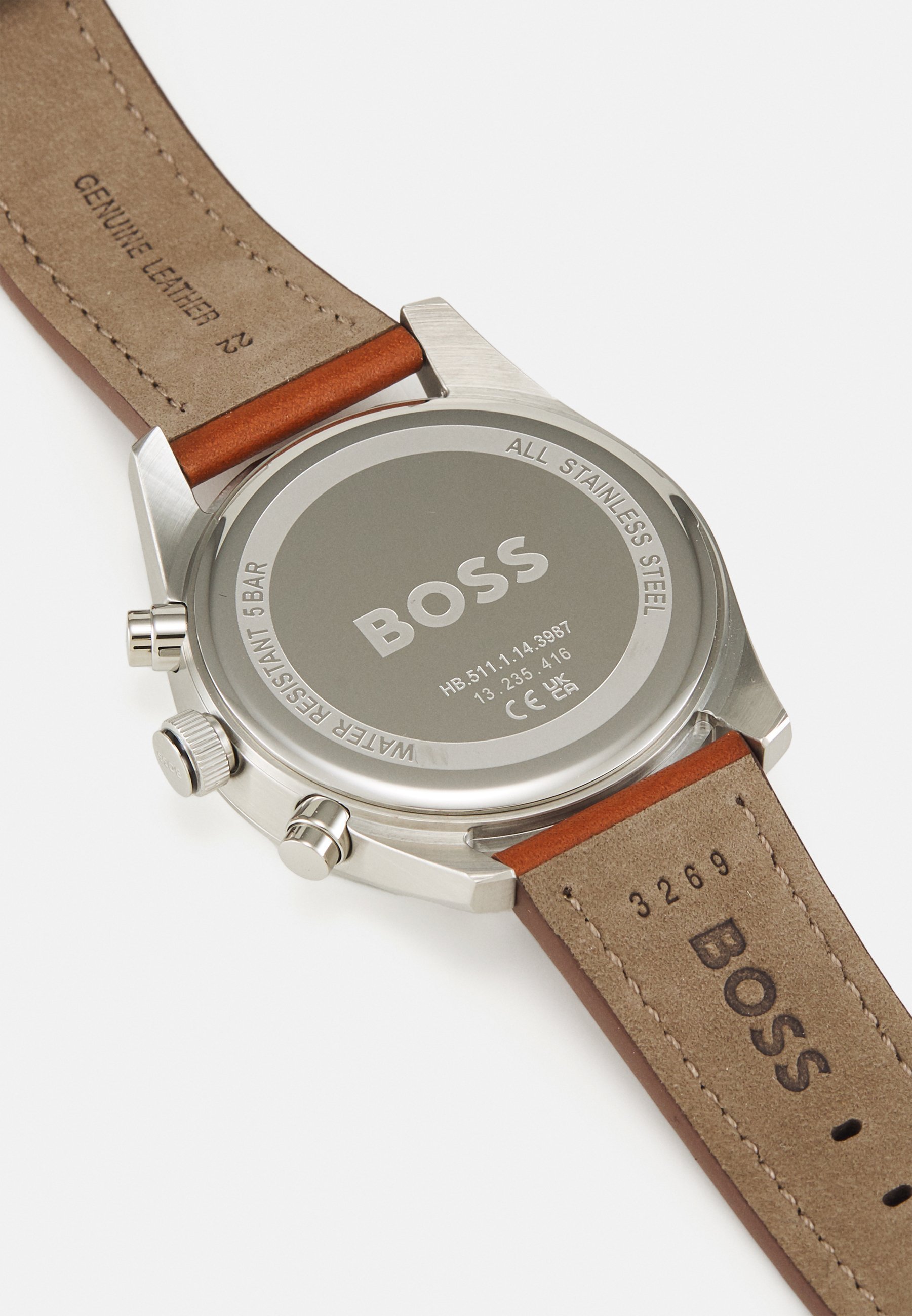 BOSS SKYTRAVELLER - Chronograafhorloge - bruin/zwart