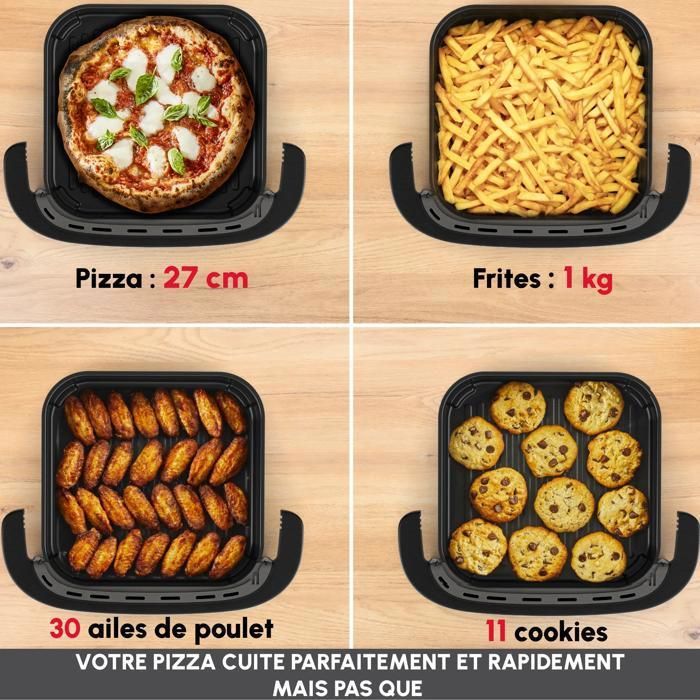 RECONDITIONNÉ Moulinex Easy Fry XL Surface & Pizza 4L, Air fryer, Noir, AL4018F0-RA