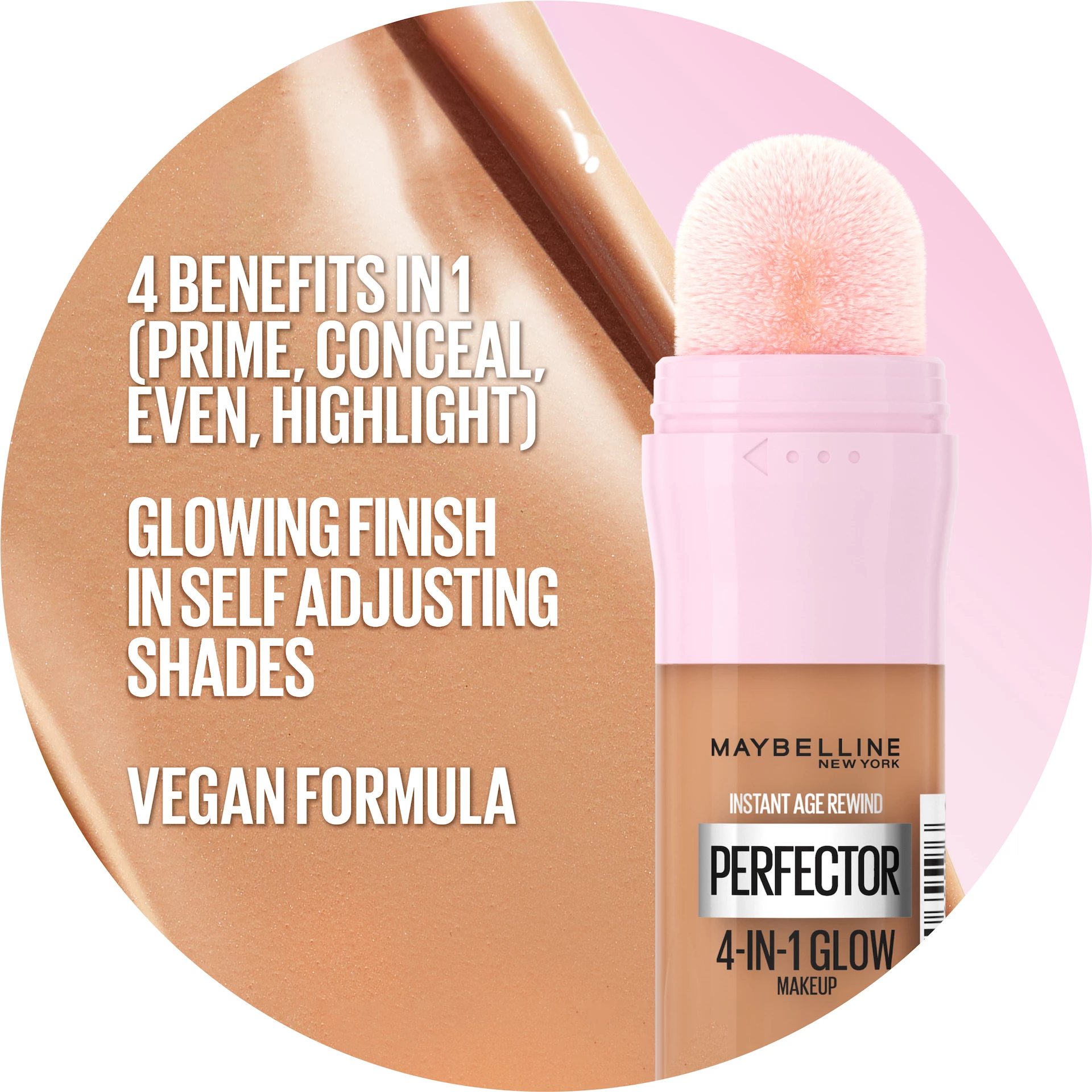 Machiaj lichid Instant Perfector Multi-Use Glow 0 Fair Light - Maybelline