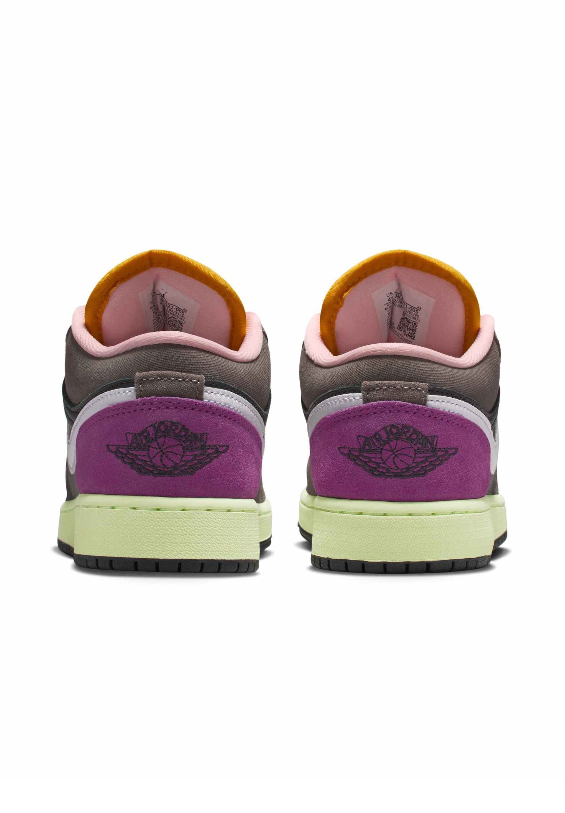 Jordan AIR JORDAN 1 UNISEX - Sneakers - oliegrijs/wit/grotsteen/arctische punch/viotech/donker zwavel
