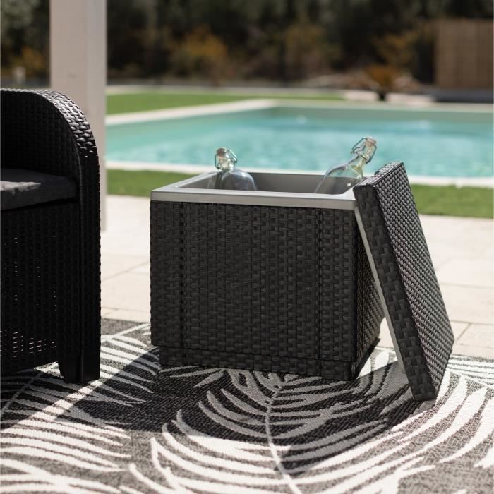 Nevera portátil Keter Ice Cube color grafito 405981
