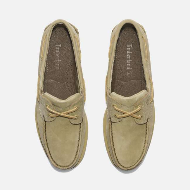 Scarpa da Barca in Pelle Classic da Uomo in                beige chiaro