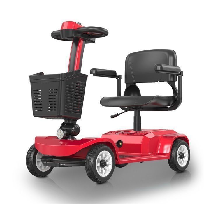 SEEDREAM LUCAS PRO X-02, Red, 300W Motor, 24V 12AH Battery, 6KM/H, Senior Scooter, Electric Quadricycle, 20KM Range