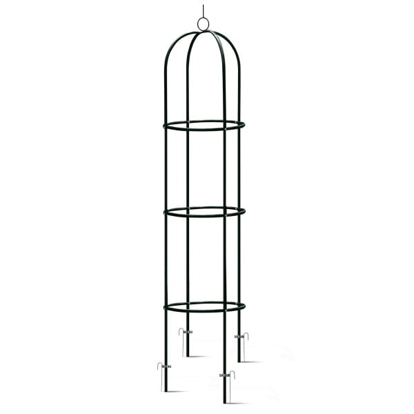 Pergola ogrodowa czarna na kwiaty róże 200x40cm   kotwy Plonos