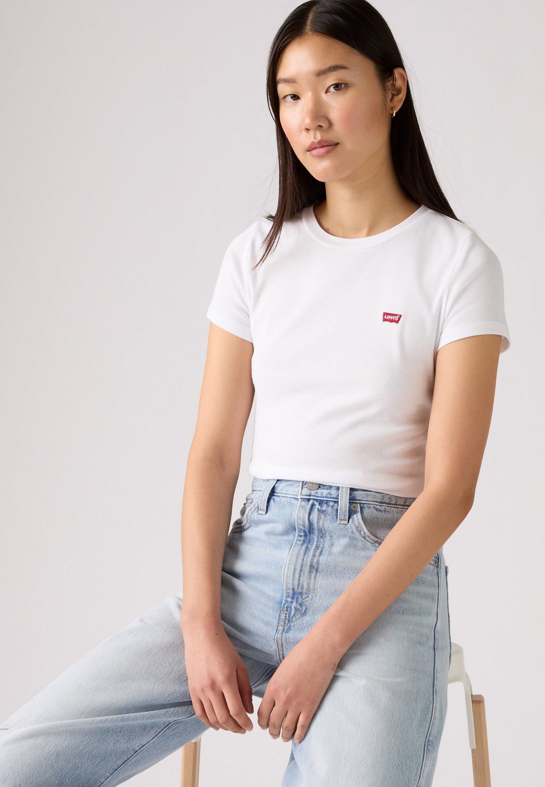 Confezione da 2 T-shirt Levi's® ESSENTIAL TEE - T-shirt basic - bianco/bianco