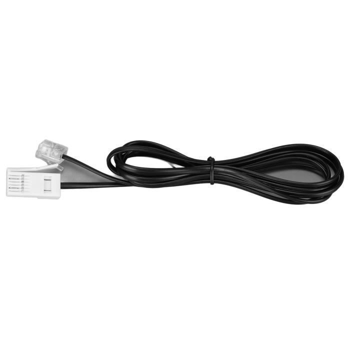 Teléfono fijo con cable OMABETA KXT2029CID, teléfono fijo con contestador automático, color negro.