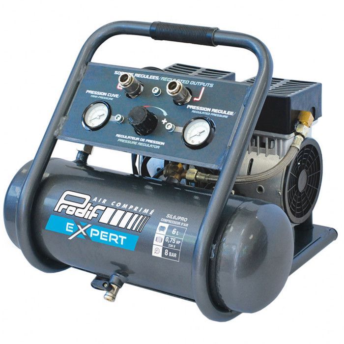 Compresseur - PRODIF - SIL6JPRO - Silencieux - 6L - 0,75CV