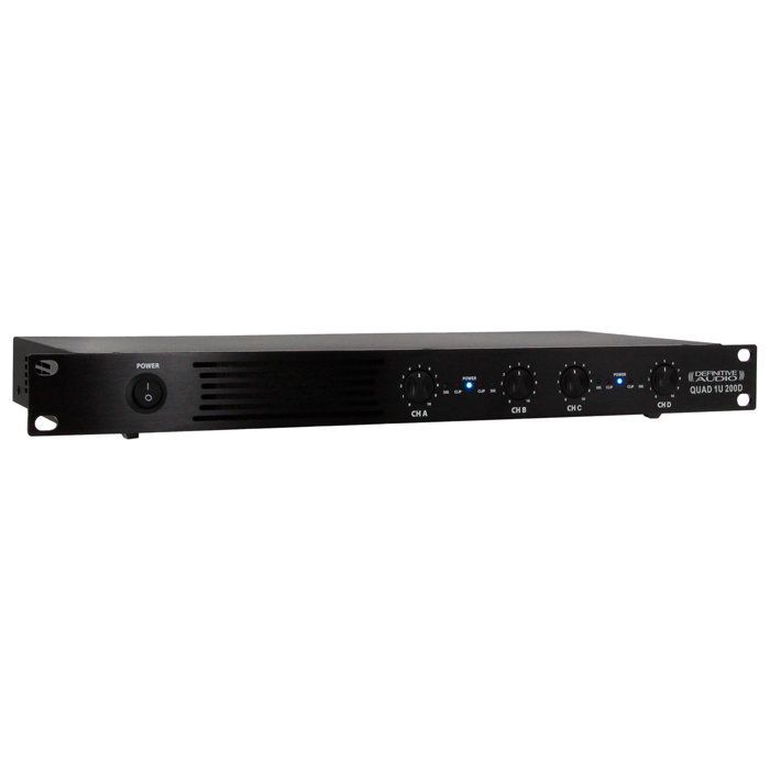 Definitive Audio QUAD 1U 200D PA Amplifier