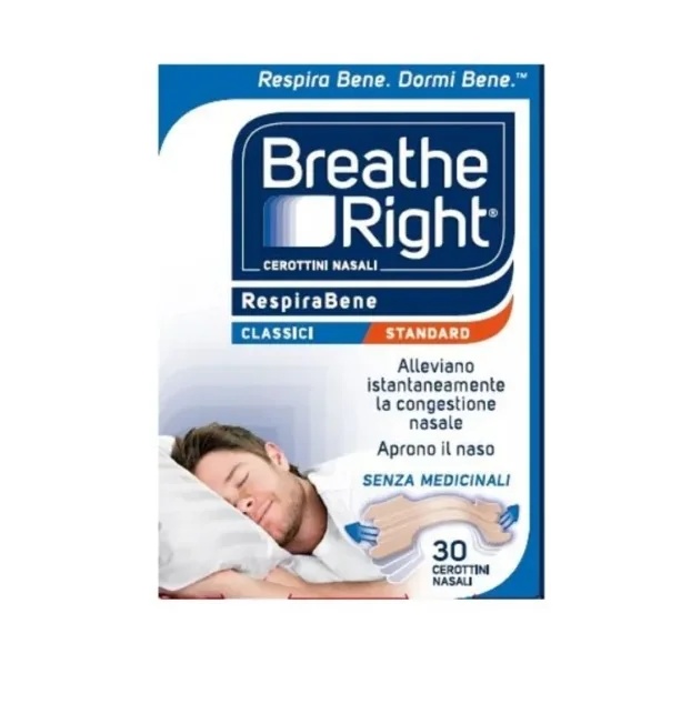 Nasenpflaster Breath Right Classic Standard, 30 Stück