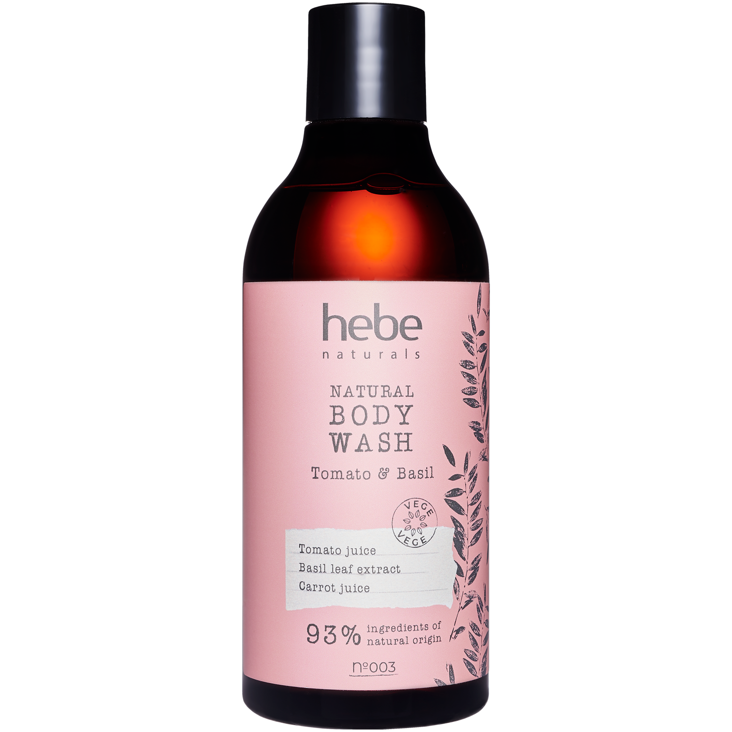 Hebe Naturals Naturlig Duschkräm Tomat & Basilika