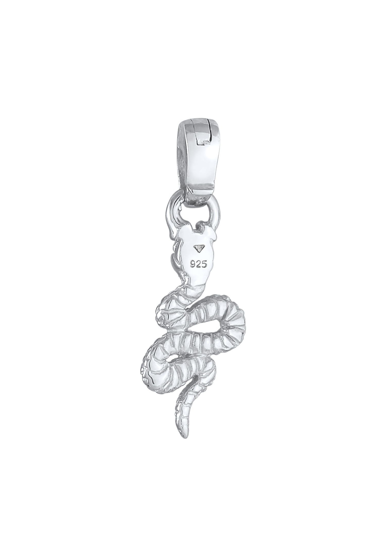 Elli Femmes Charm serpent animal tendance blogueurs basiques en argent sterling 925