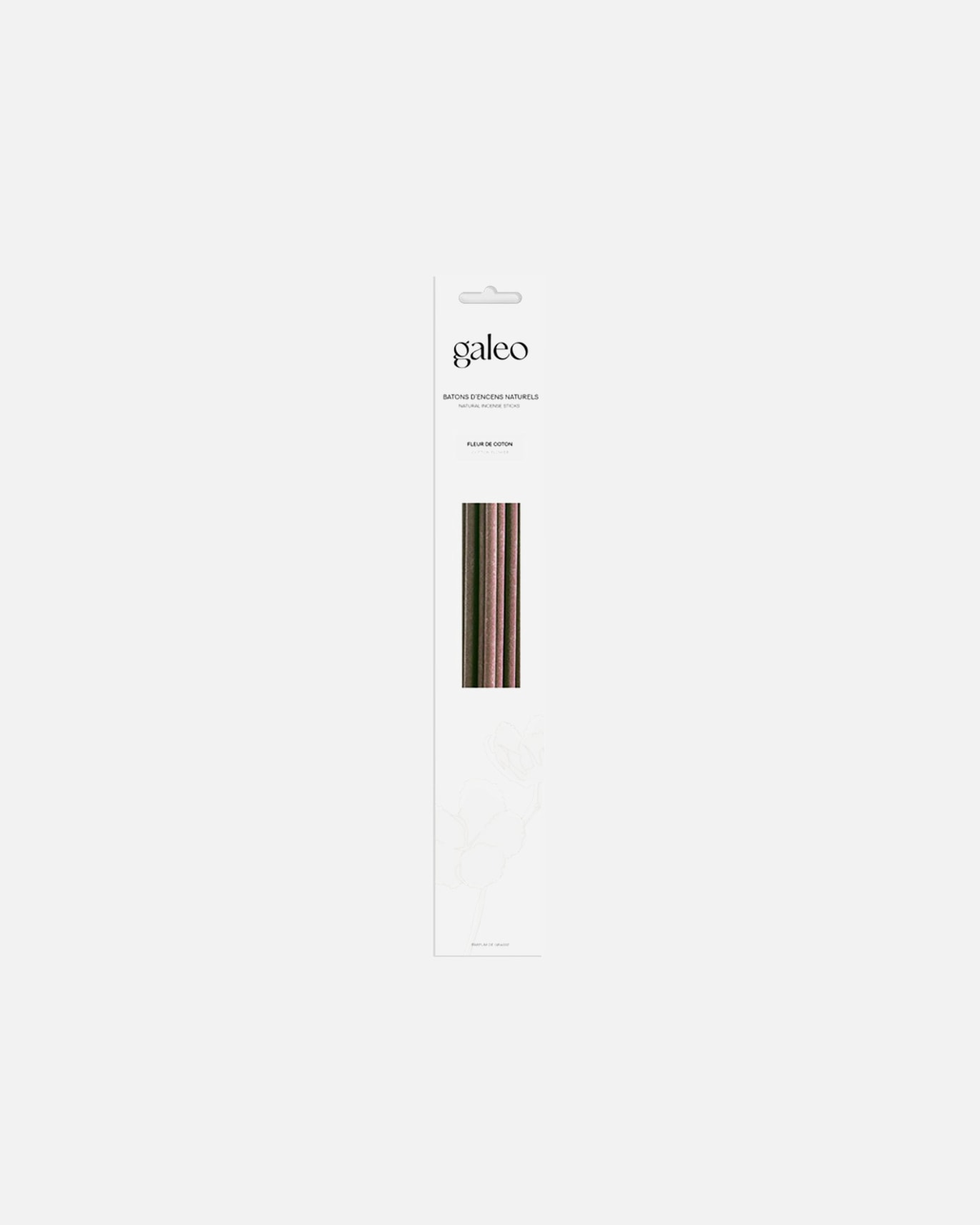 Galeo Pochette 10 bâtons encens fleur coton