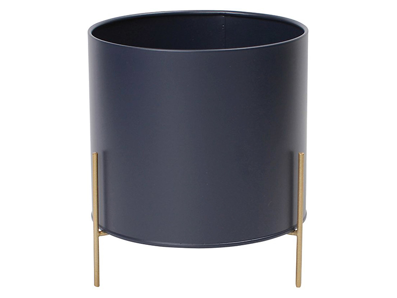 Osłonka na nóżkach metalowa 20 cm niebieska