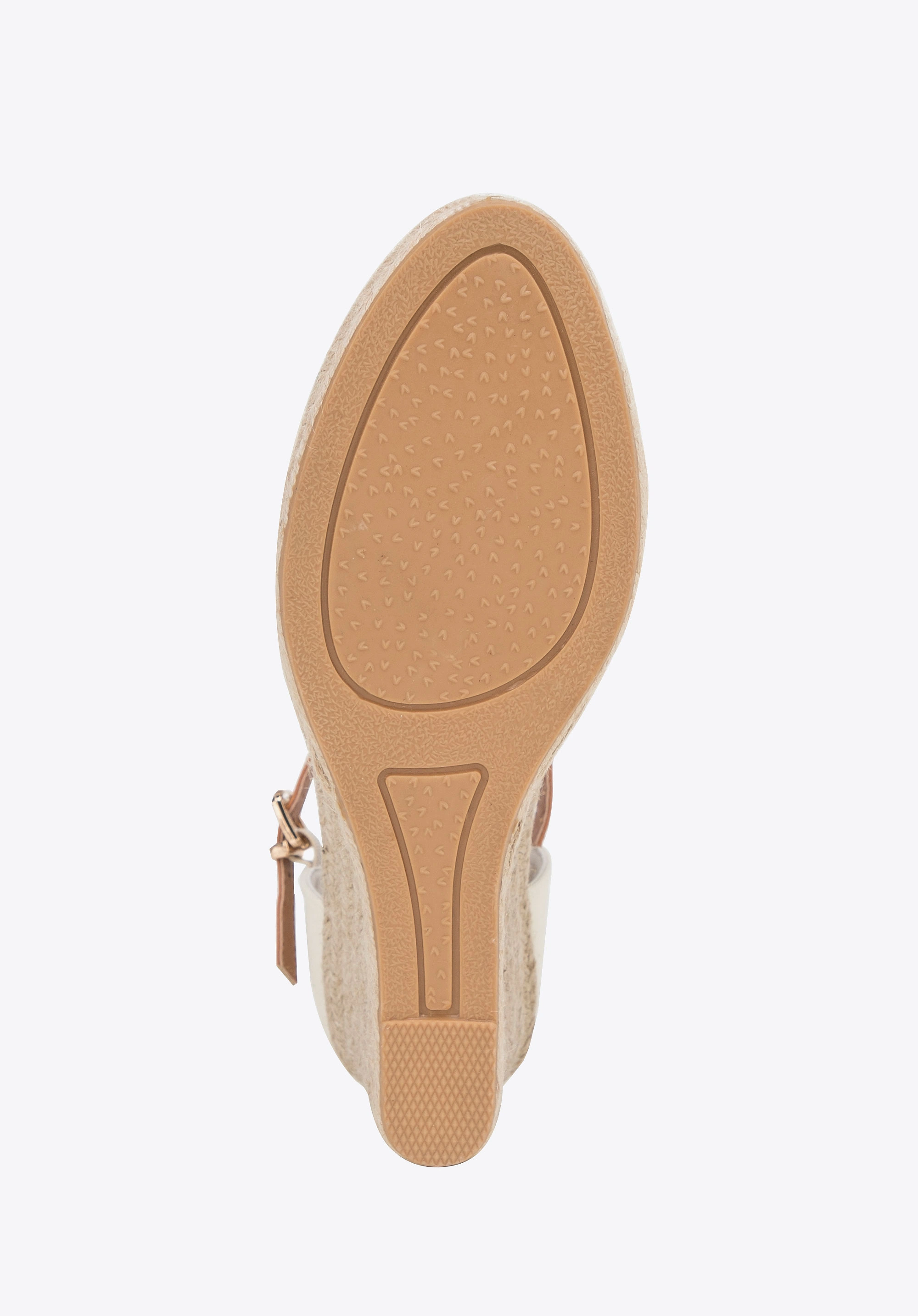 Damskie espadryle z paskiemKolor: kremowy