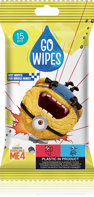 GoWipes Lenços Umedecidos para Toda a Família - Lenços umedecidos para limpeza das mãos