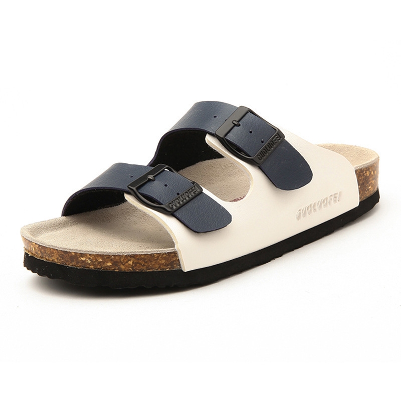 Scarpe estive da donna di alta qualità, taglie grandi, con suola in sughero morbido antiscivolo, scarpe da spiaggia femminili, ciabatte, sandali con plateau, alla moda