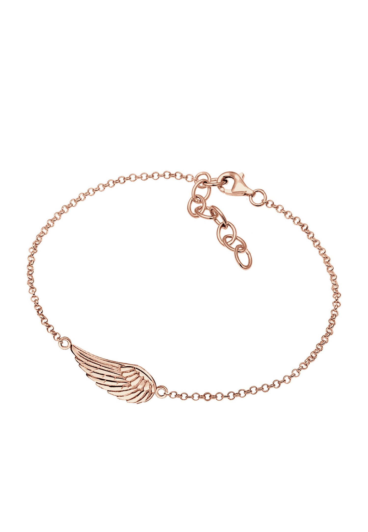 Elli Femmes ailes ange gardien en argent sterling 925 plaqué or rose