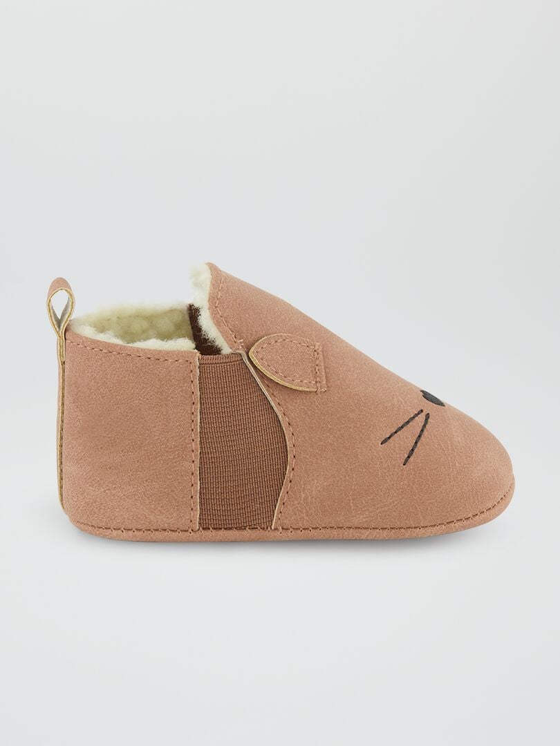 Buty ocieplane - BRĄZOWE