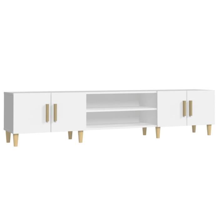 Mueble para TV vidaXL blanco, 180 x 31,5 x 40 cm, madera de ingeniería, 816256