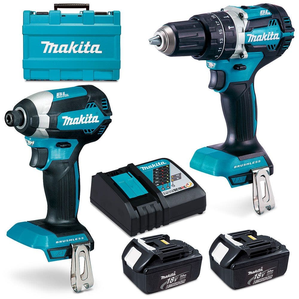 Conjunto de 2 peças sem escova MAKITA 18V 2 x 3,0Ah DLX2180X