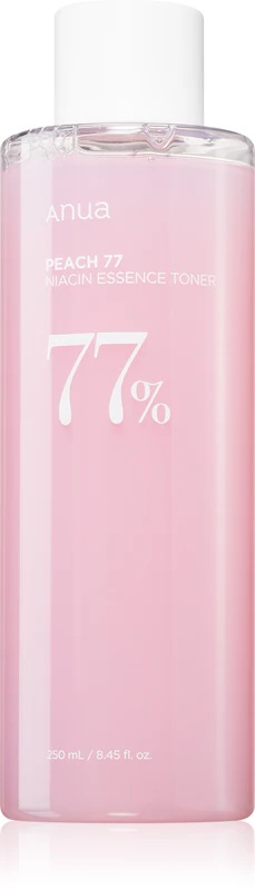 Anua Peach 77% Niacinova esenca pomirjujoč vlažilni tonik