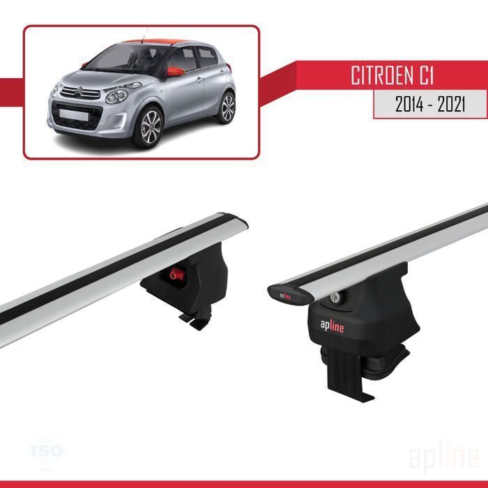 Roof bars - ACE-4 - Citroen C1 2014-2021 - Aluminium - Grey - Payload < 300 kg