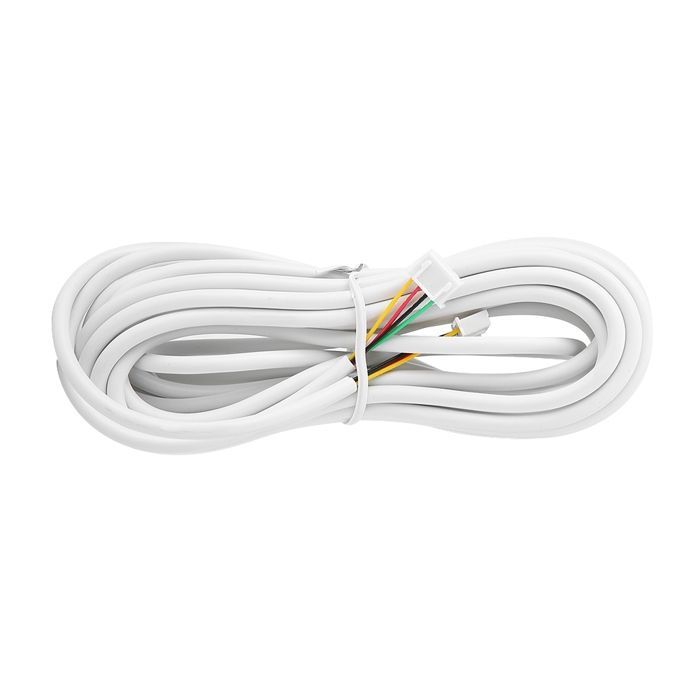 Câble Cuivre 4-Core - SHIPENOPHY - 30 m - Blanc - Connecteurs Pré-Connectés - Interphone Vidéo