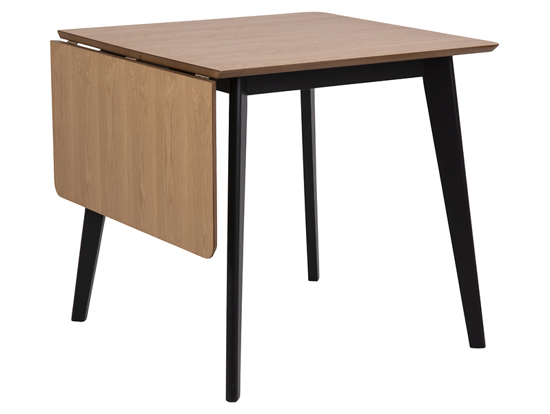 Stół rozkładany Roxby 80/120x80 fornirowany brązowy