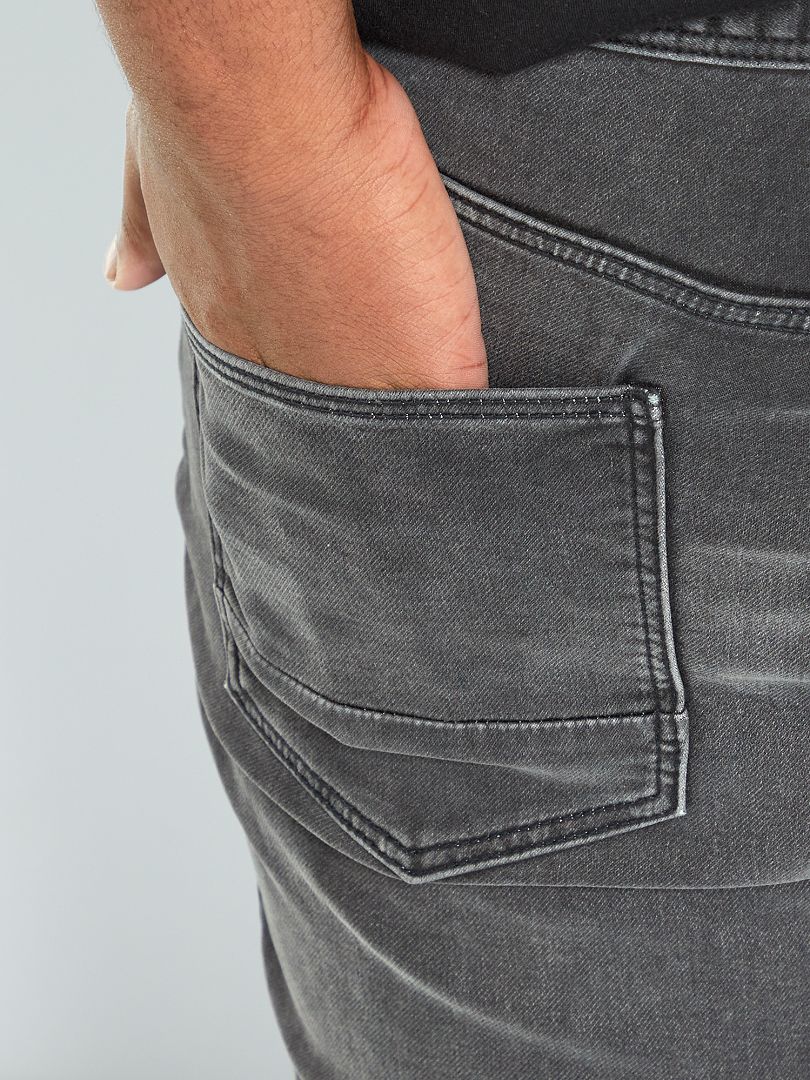 Calça jeans slim stretch - PRETA