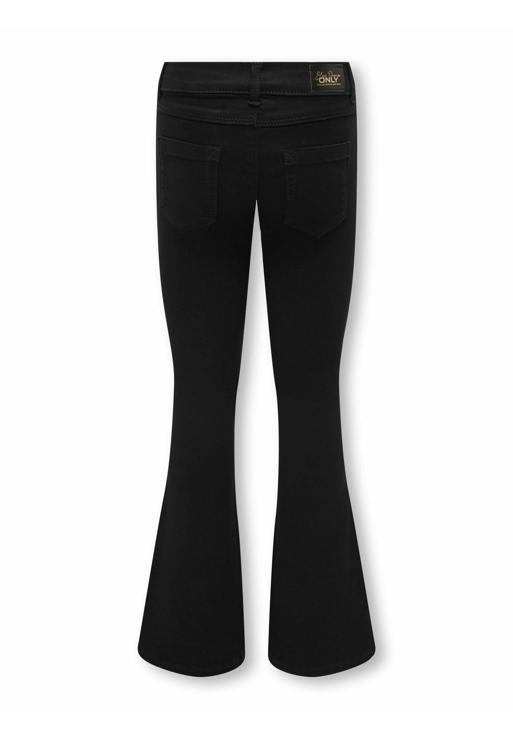 ONLY GIRLS KOGROYAL - Jeans a zampa - denim nero