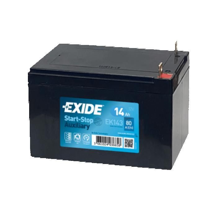 BATTERIA AUSILIARIA EXIDE C76 12V 14AH 80A 150X100X100 +G EK143