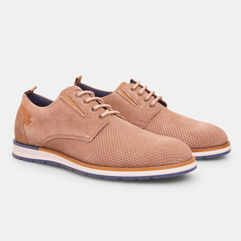 BATA Męskie zamszowe buty sznurowane