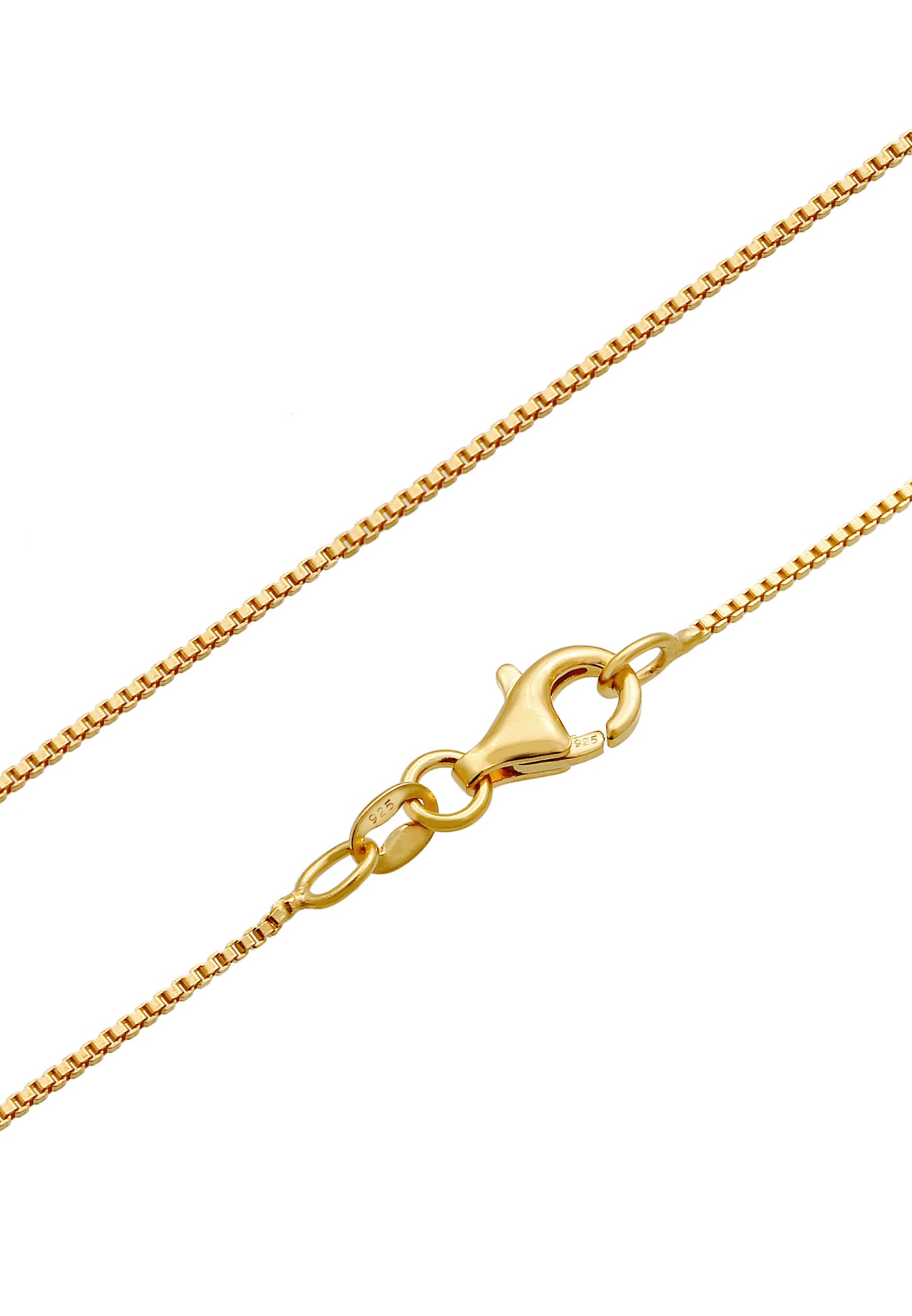Elli Plaquette Étoile Pendentif Vintage Look Collier Femme - (925/1000) Argent Plaqué Or
