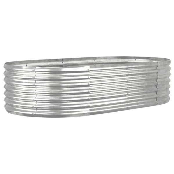 Donica ogrodowa Srebrny 152 x 80 x 36 cm Stal vidaXL